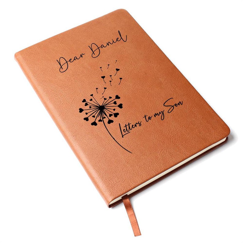 Letters to My Son Personalized Leather Journal, Keepsake Gift for Son, Father Son Gift, Mother Son Gift, Son memorial Journal image 8