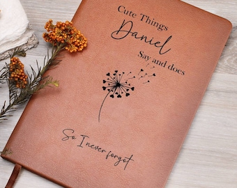 Nette Dinge, die meine Kinder sagen und tut personalisiertes Journal, Briefe an mein Baby, Briefe an meinen Sohn, Briefe an mein Tochtergedenkbuchandenken