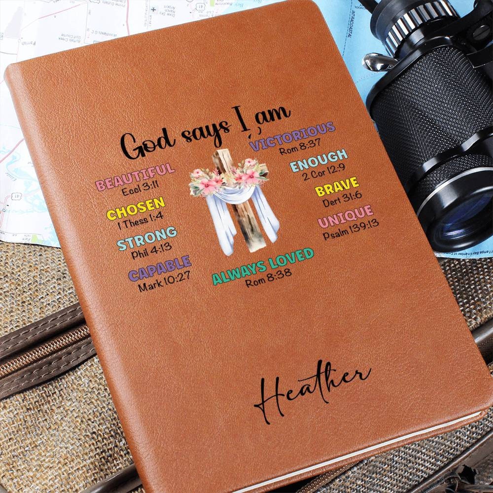 Custom Bible verse positive affirmations Journal, Religious Gift for Christian friend, Catholic gifts, Prayer journal for women, bible study