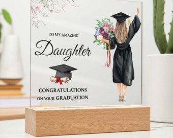 Clase de 2024 Regalo de graduación / Hija graduada personalizada / Regalo de graduación de escuela secundaria y universidad, regalo de graduación, regalo de graduación de hija