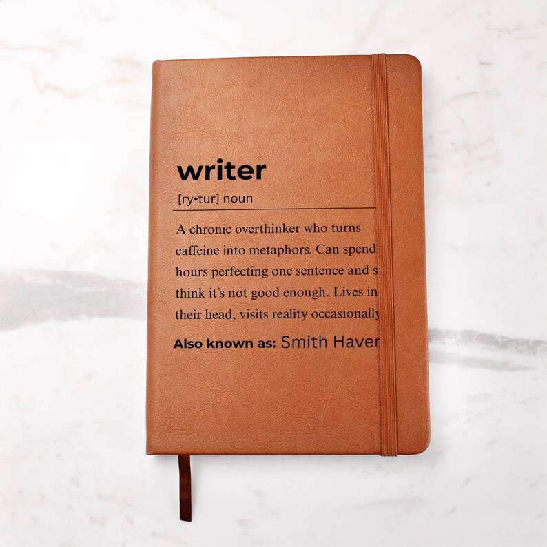 Writer Definition Personalized Journal, Gift for Writer, Writing Journal, Gift for Author|Writer Birthday & Christmas Gift|Funny Writer Gift image 2