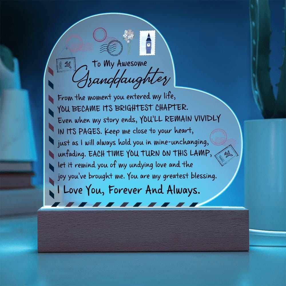 Cuore ceramica regalo per Natale per i nonni personalizzato nome/nomi