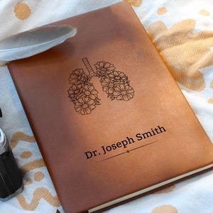 Personalized Pulmonologist Journal – Custom Respiratory Notebook Gift for Lung Doctor, Respiratory Nurse, Rt Therapist, RT Gifts