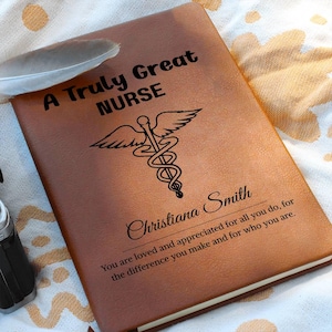 Nurse Gift Personalized Journal, Gift for Nurse, Registered Nurse Appreciation, Nurse Week, Nurse Graduation | RN Birthday & Thank You G