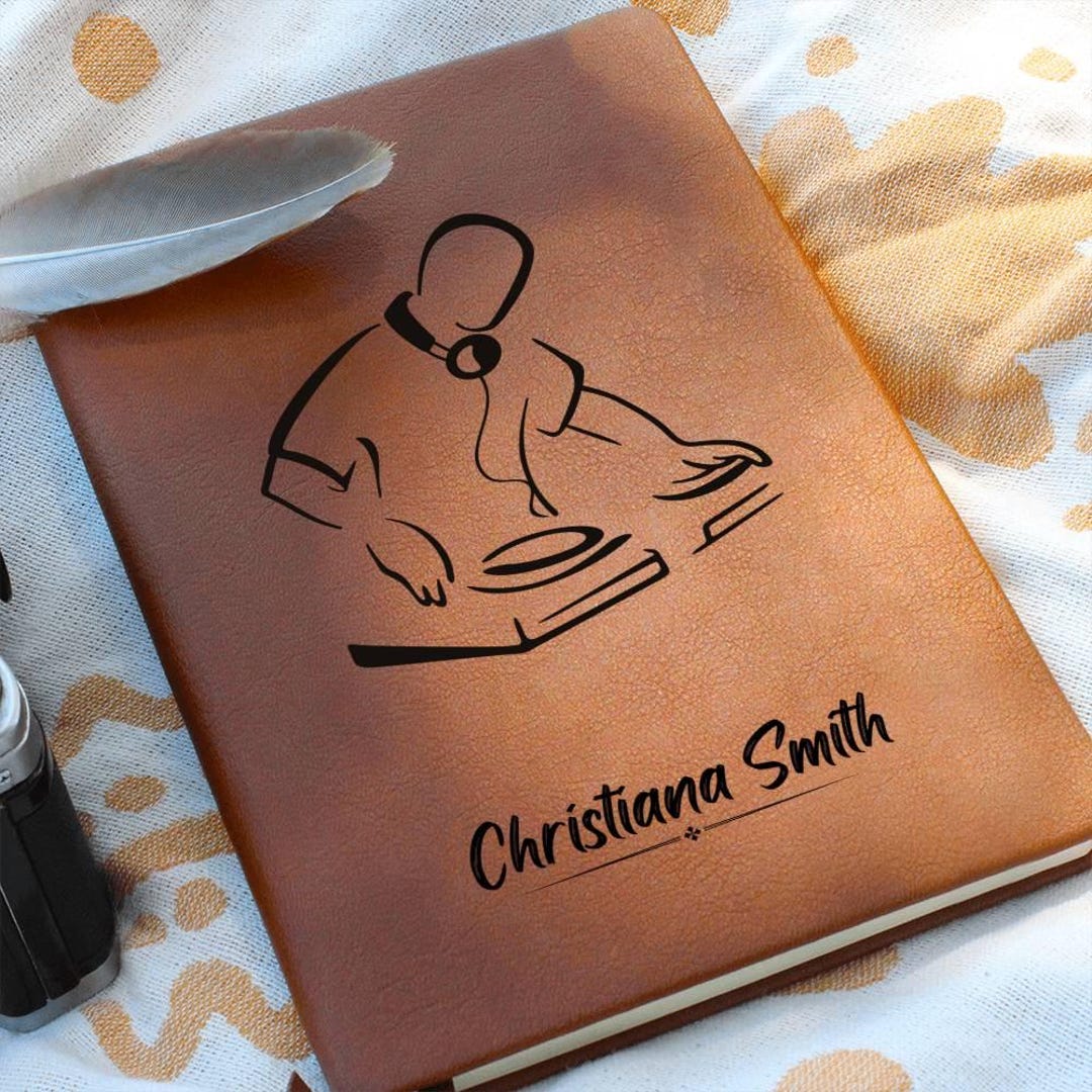 Personalized Journal for Dj, Custom Dj Appreciation Gift, Thank You ...