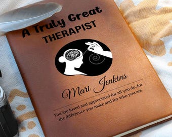 Therapist Gift Personalized Journal, Gift for Therapist, Occupational Therapist, Mental Health Therapist, Counseling Gift|OT Graduation Gift
