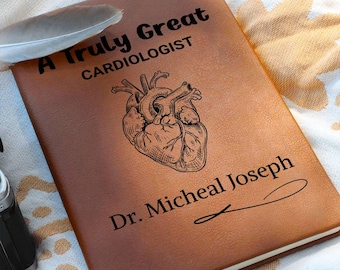 Kardiologen Geschenk Personalisiertes Journal, Herzdoktor Geschenke, Kardiologie Geschenke, Kardiologie Studenten graduierter Kardiologe Geburtstag & Weihnachten