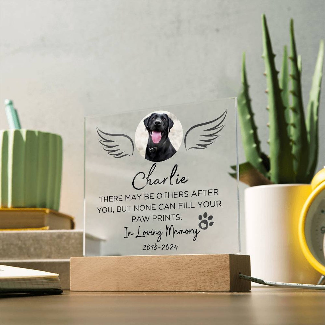 Pet Loss Custom Memorial Plaque in Memory of Pet Remembrance Gift| Dog ...
