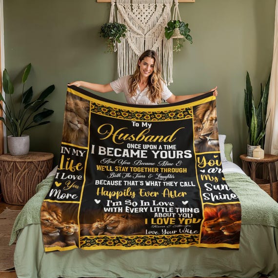 Blanket Gifts For Spouse Birthday To My Husband Personalized
