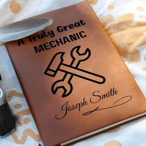 Mechanic Gift Personalized Journal, Gift for Mechanic, Mechanic  Birthday & Christmas, Mechanic Dad, Gift for Auto, Diesel, Truck Mechanic