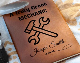 Cadeau monteur gepersonaliseerd dagboek, cadeau voor monteur, monteur verjaardag en kerstmis, monteur vader, cadeau voor auto, diesel, vrachtwagenmonteur