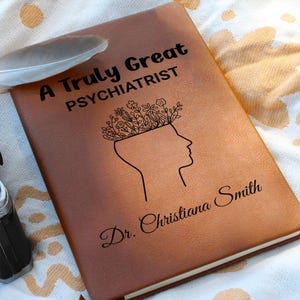Psychiatrist Gift Personalized Journal, Gift for Psychiatrist, Psychology Student Grad, New Psychiatrist Gift | Appreciation & Thank You