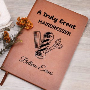 Hairdresser Gift Personalized Journal, Gift for Hair Stylists & Salon Owners, Funny Hairdresser, Hair Salon Decor, Hairdresser Birthday Gift