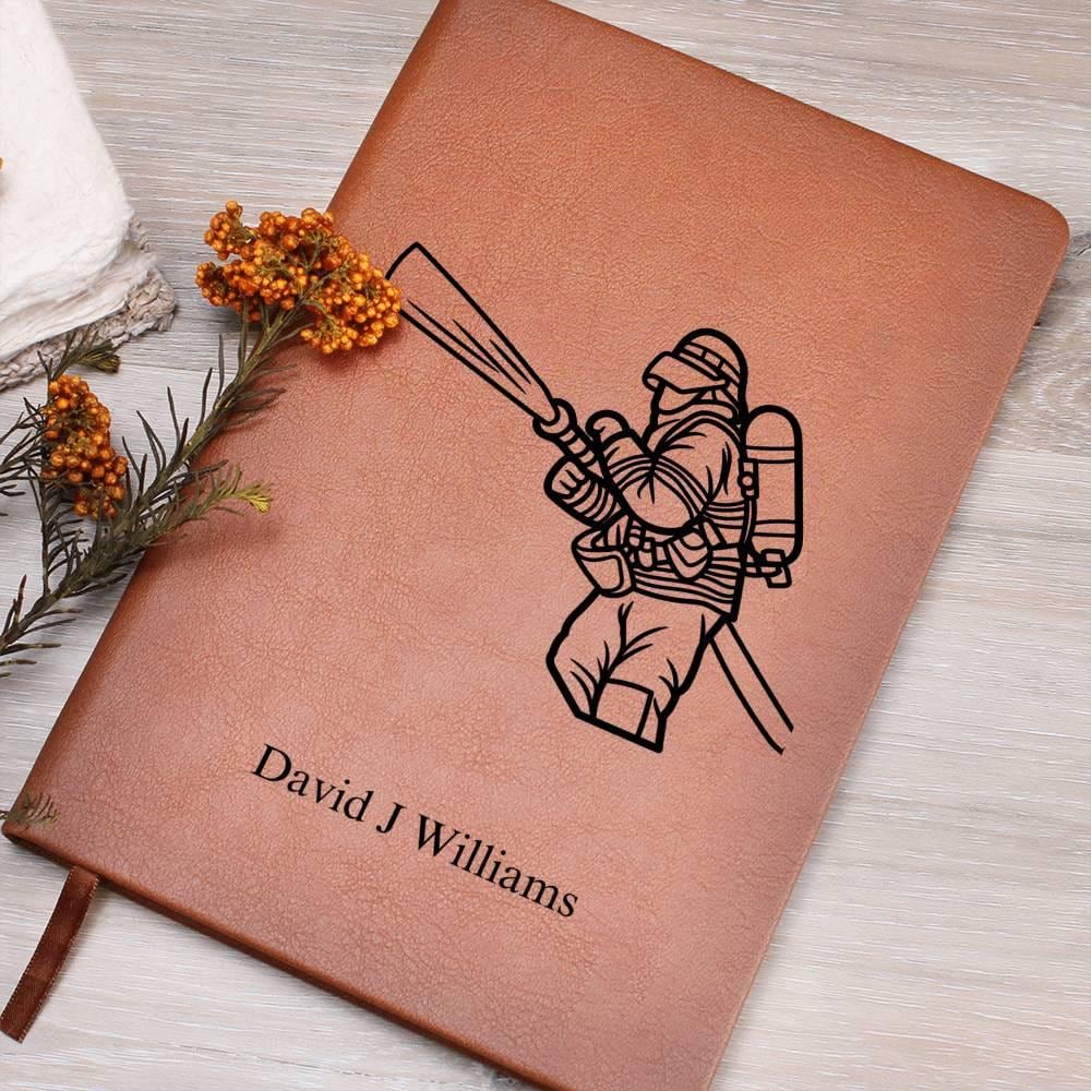 Personalized Journal for Firefighter, Fireman Retirement Gift, Birthday gift for Firefighter from wife, Fire Department Gift|Fireman Weeding
