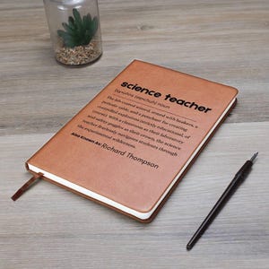 Personalized Science Teacher Gift, Teacher Birthday Gift, Teacher Christmas Gift, Teacher Notebook, Chemistry Teacher Gift, Teacher Journal image 6