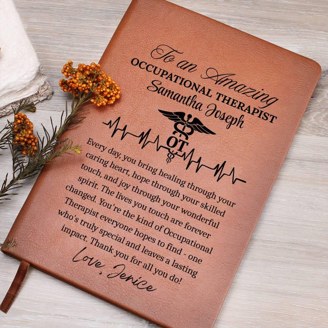 Occupational Therapist Gifts: Lined Blank Notebook Journal, A