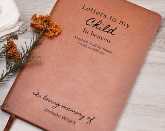 Loss of Child Memorial Leather Journal, Miscarry Infant Loss Gifts, Baby Miscarriage Memorial Keepsake, Pregnancy Loss , Baby Loss journal