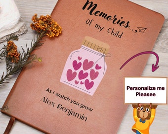 Memories of My child journal | New Mom Gift, Baby Shower Gift, Pregnancy Journal, Baby Memory Book, Letters to my baby, As I watch you grow