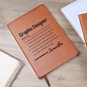 Graphic Design Definition Journal, Personalized Gift for designer, Artist Keepsake Journal, Designer Birthday, Meaningful designer Christmas image 10