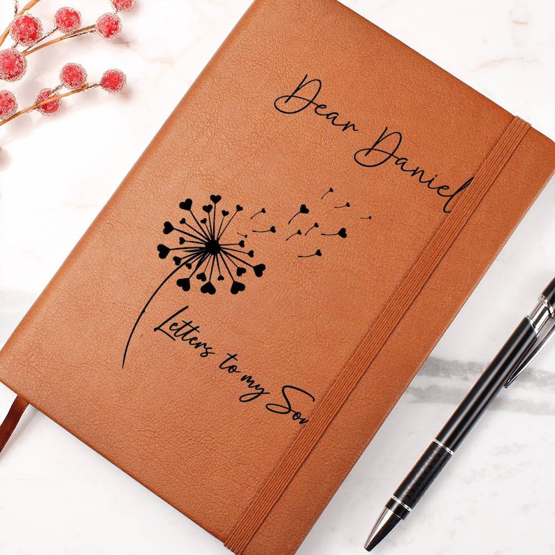 Letters to My Son Personalized Leather Journal, Keepsake Gift for Son, Father Son Gift, Mother Son Gift, Son memorial Journal image 7