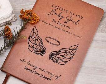 Personalized Letters to Heaven Memorial journal, Loss of daughter Journal, Grief journal Pregnancy Loss gift, Loss of child Miscarriage Gift