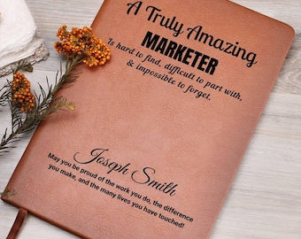 Personalisiertes Marketing Journal – Geschenk für Marketing Professional, Social Media Leiter, Team Geschenke der Marketingabteilung