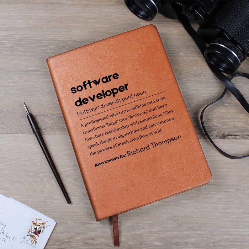 Diario de definición de desarrollador de software, regalo para programador, regalo de informática, cuaderno de codificación/diario de ingeniero de software, regalo de graduación imagen 10