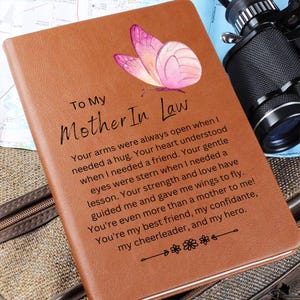 Mother in Law Custom Butterfly Journal, Gifts from Daughter in Law, Mother’s Day gift, Christmas Gift for Mother In Law, Mom In Law Birthday