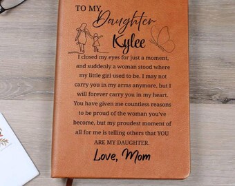 Personlig dagbok till min dotter, present till dotter från mamma, personlig namndagbok, födelsedagspresent till dotter, minnesdagbok, julklapp