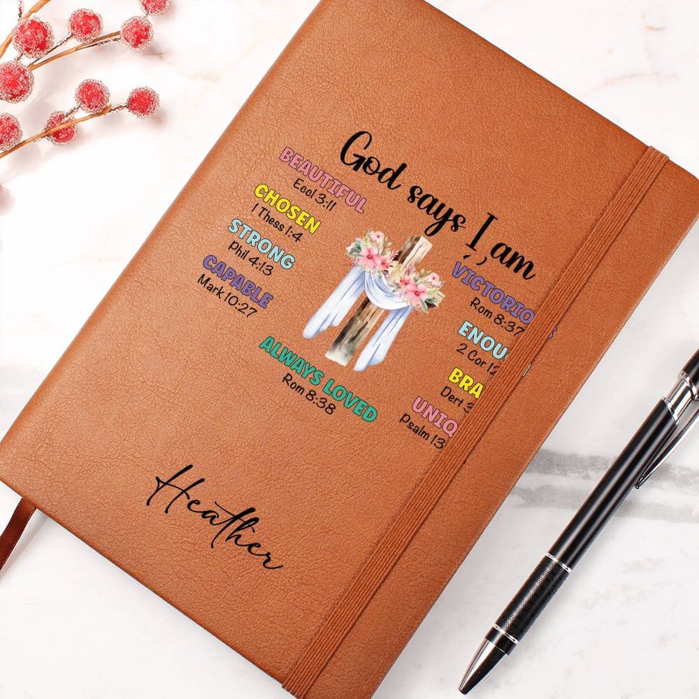 Custom Bible verse positive affirmations Journal, Religious Gift for Christian friend, Catholic gifts, Prayer journal for women, bible study