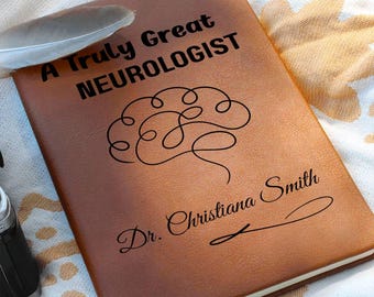 Diario personalizado de regalo para neurólogo, regalo para neurólogo, regalos de graduación de neurología, agradecimiento al neurólogo, regalos para neurocirujanos