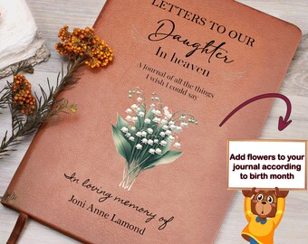 Daughter in heaven Grief Journal, Letters to our daughter in heaven, pregnancy loss gift, loss of child gift, miscarriage gift, baby loss