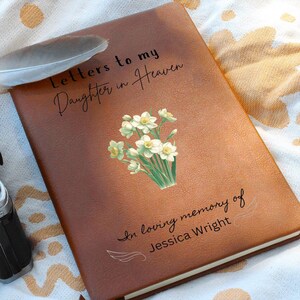 Diario conmemorativo de la hija en el cielo, pérdida de una hija, recuerdo de un aborto espontáneo, pérdida de un hijo, regalos por la pérdida del embarazo