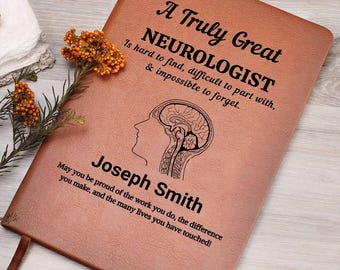 Diario personalizado para neurólogos, regalo para neurocirujanos, graduación, agradecimiento o aniversario laboral, neurociencia, regalo de neurología