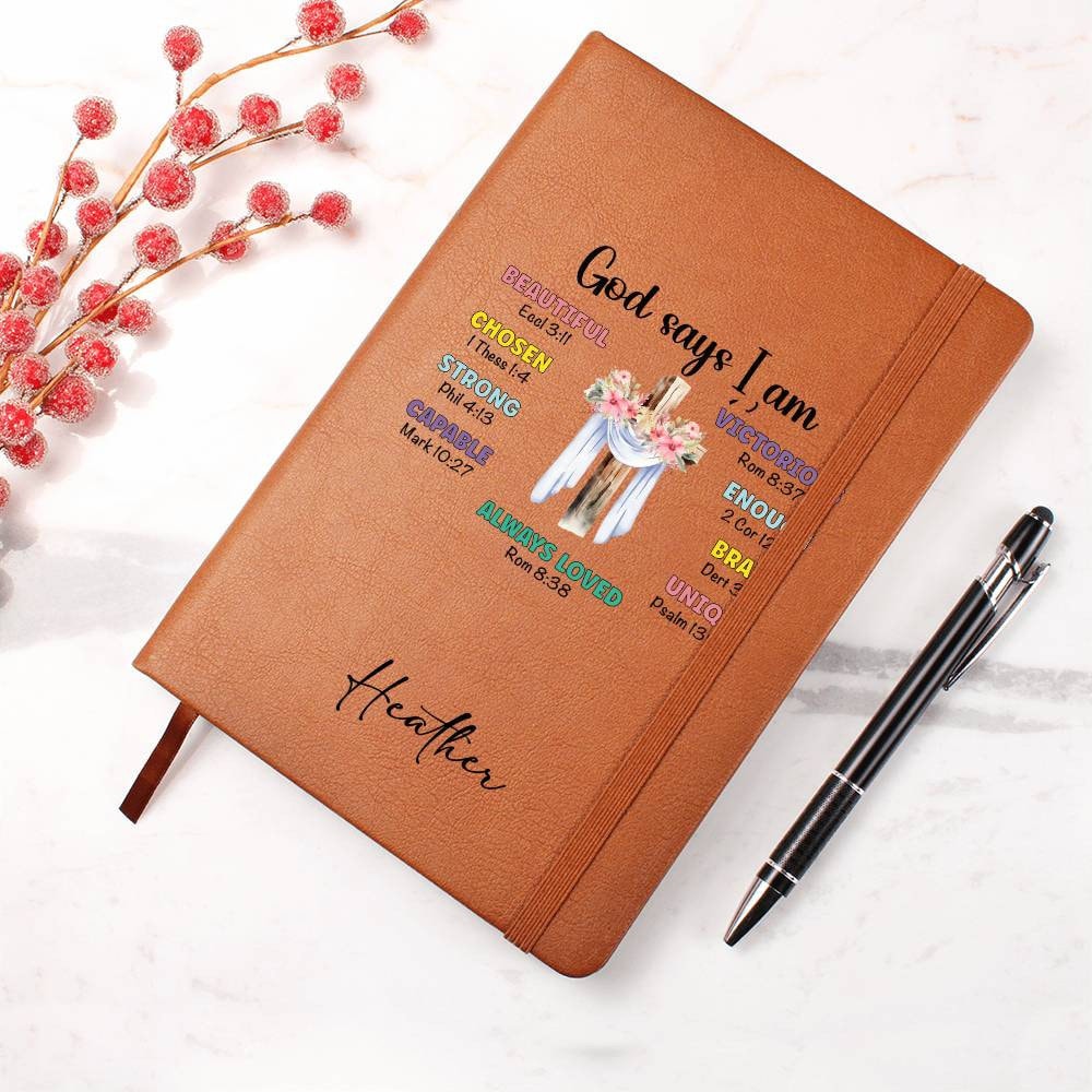 Custom Bible verse positive affirmations Journal, Religious Gift for Christian friend, Catholic gifts, Prayer journal for women, bible study