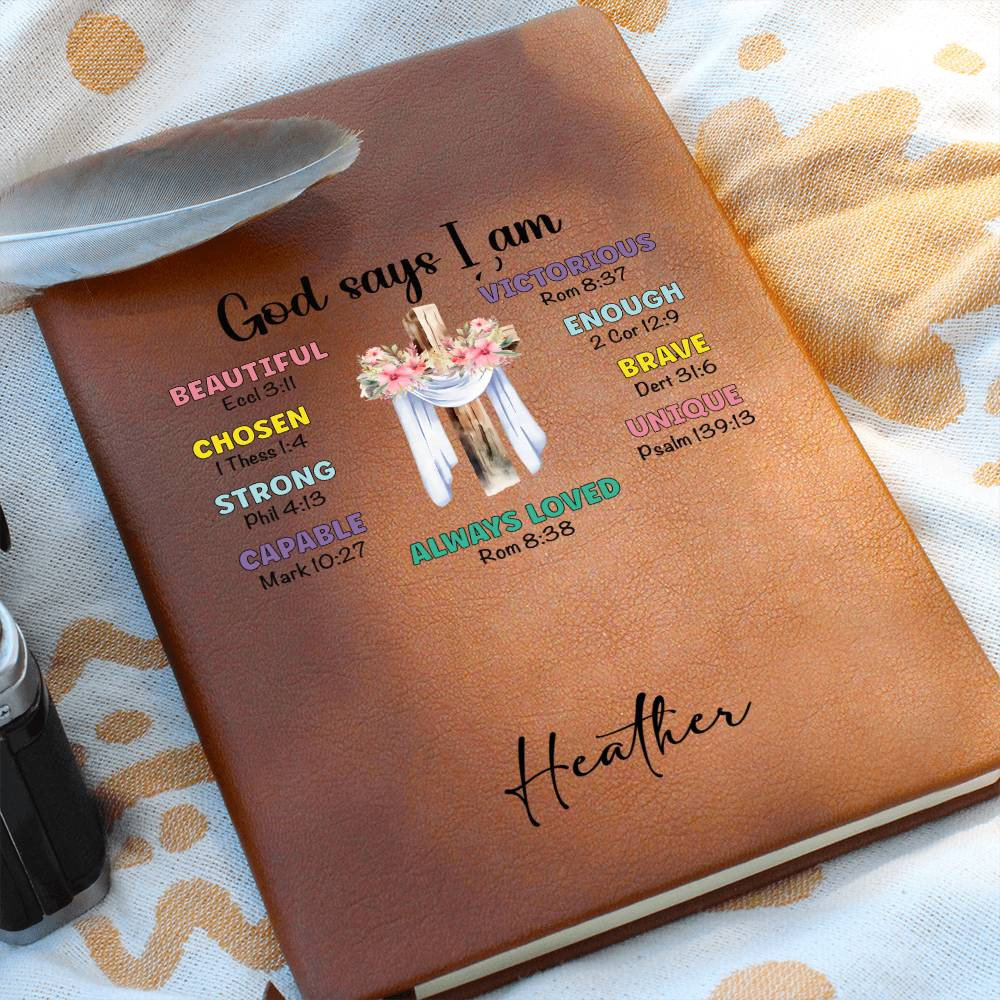 Custom Bible verse positive affirmations Journal, Religious Gift for Christian friend, Catholic gifts, Prayer journal for women, bible study