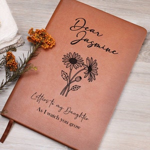 Cartas a mi hija mientras te veo crecer diario personalizado, regalo para nueva mamá, diario de memoria diario de recuerdos de mamá, regalo de madre hija