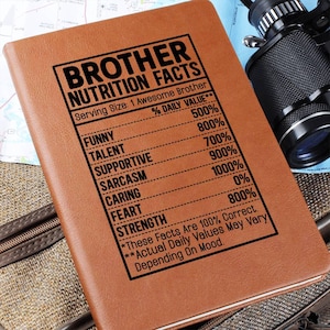 Journal, Geschenk für Geschwister, Geschenk für Bruder, Geburtstagsgeschenk, Weihnachtsgeschenk für Bruder, Geschenk für Bruder, Geschenk für Bruder, Geschenk für Bruder