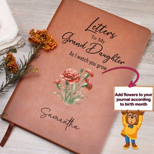 Cartas a mi nieta diario: diario de mensajes personalizado de la abuela, regalos de nieta de la abuela, recuerdo de la abuela gigi