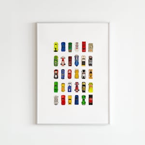 Photographic Toy Cars Poster, Digital Print, Vintage Hot Wheels & Match Box Cars Photograph, Cars Bedroom, Cars Decor