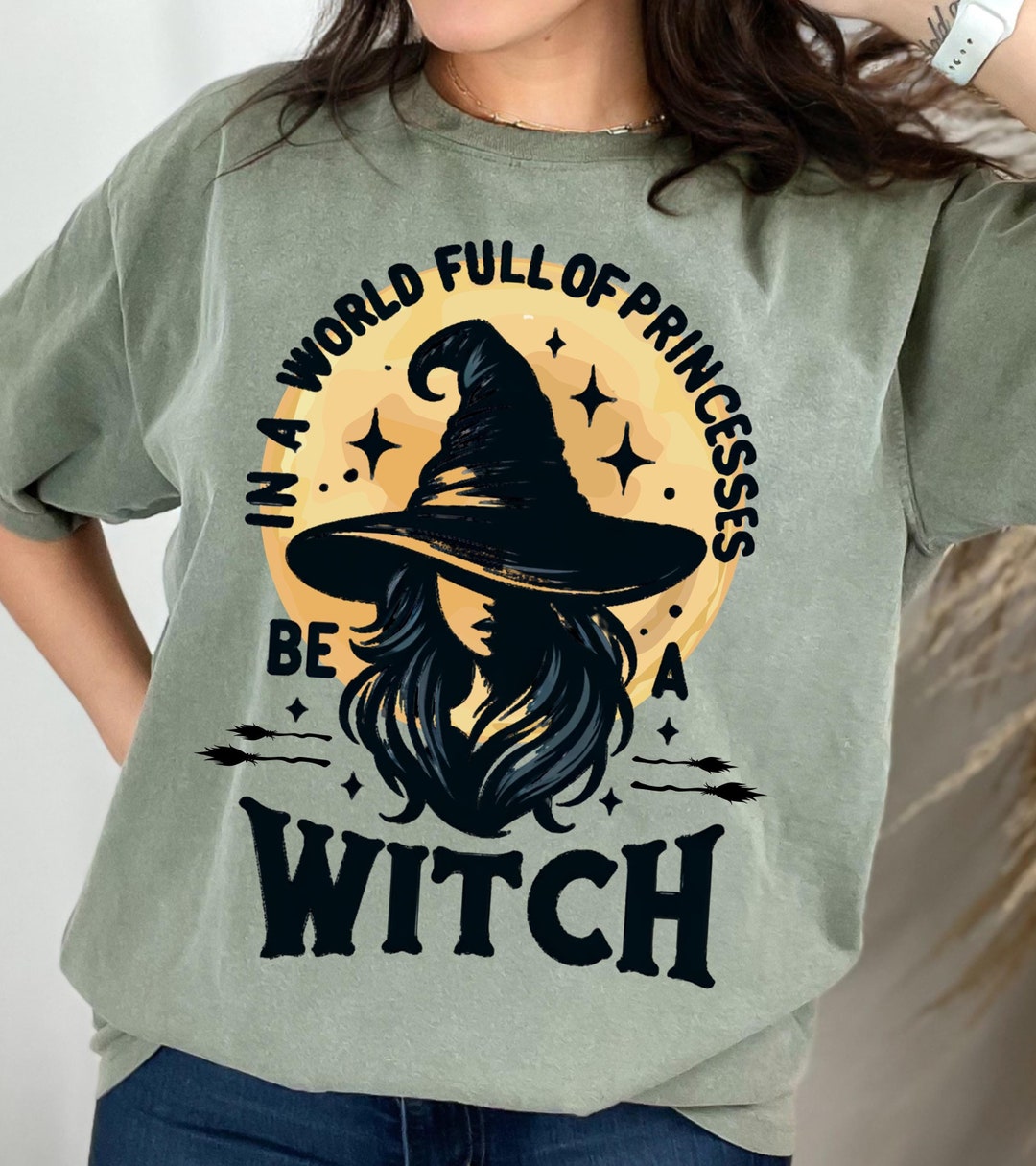 Comfort Colors Funny Witch Shirt for Women, Halloween Graphic Tee ...