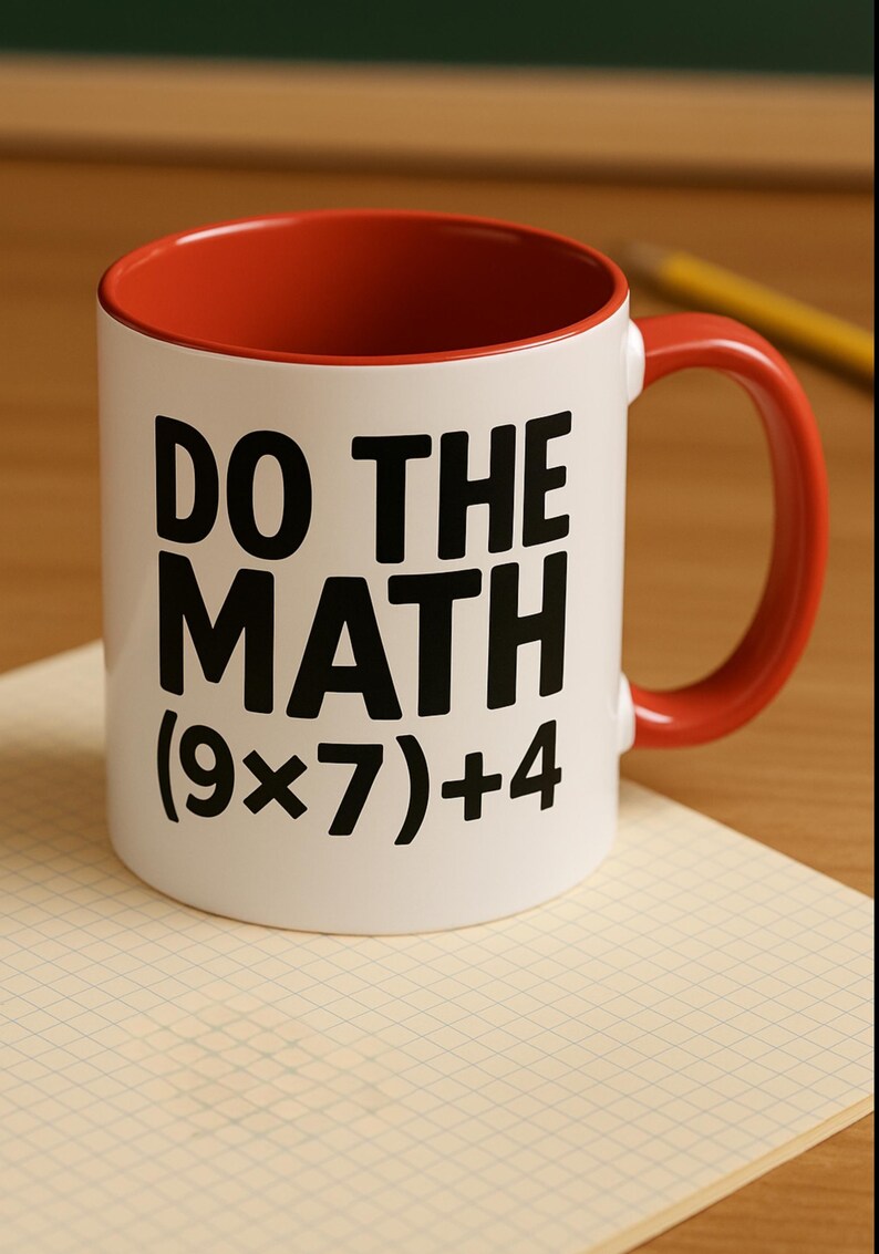 Personalized Math Teacher Mug, Funny 67 Meme Coffee Cup, Custom Teacher ...