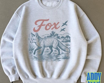 Vintage Fox T Shirt, Retro Desert Wildlife Tee, 90s Naturecore Graphic Top, Comfort Colors Fox Lovers Gift, Outdoors Aesthetic