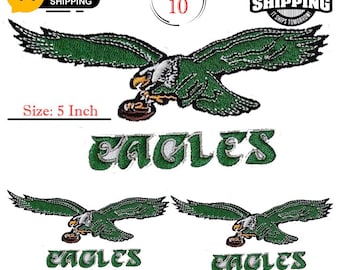 Philadelphia Eagles Aufnäher zum Aufbügeln - NFL 10er Set
