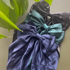 1pc, Satin Hair Bow,  Elegant Classic Fresh Ribbon Bow Hair Barrette, Women Girls Princess Style Casual Leisure Hair Accessories,