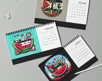 Seasons of Palestine: 2024 Desktop Calendar with Cultural Professions