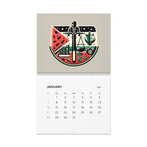 Seasons of Palestine: 2024 Wall Calendar with Cultural Professions