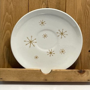 Star Glow - Gold Starburst Royal China Replacement Saucer - Made in the USA - Circa 1960&#39;s