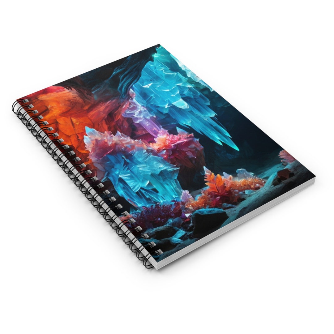 Spiral Notebook - Crystal Caverns - Etsy