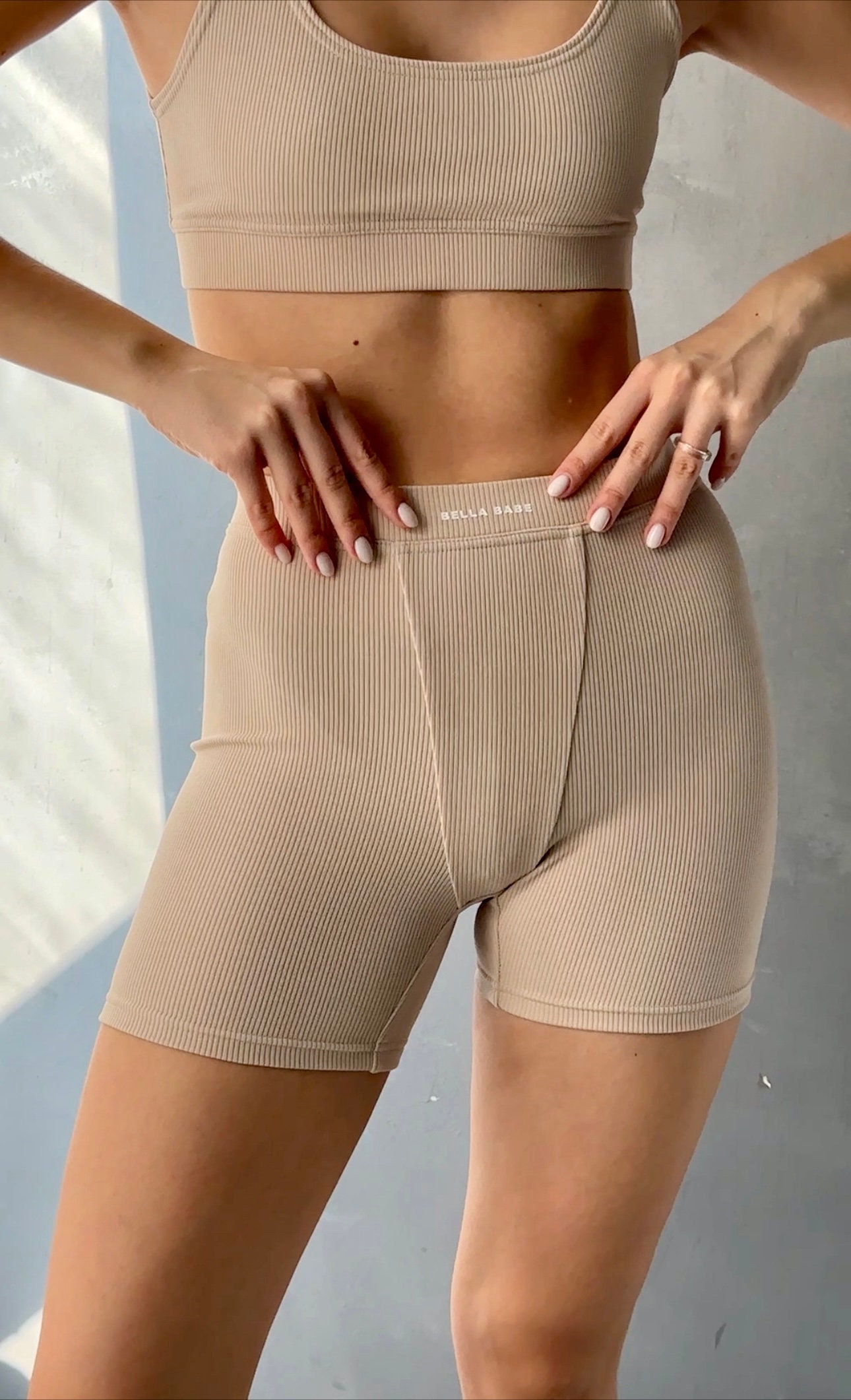 US Womens Glossy Compression Shorts Stretchy Open Crotch Short Pants  Shapewear